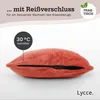 Samt Kissenbezug Kissenhülle koralle Produktbild-Vorschau