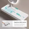 doporro Lavabo Bagno Sospeso 120 cm Rettangolare in Resina Anteprima dell’immagine prodotto 4