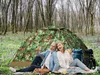 Kempingový stan 210 x 210 x 135 cm stan pro 3 osoby pro Náhled obrázku produktu 2