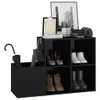 Flur-Schuhschrank Hochglanz-Schwarz 105x35,5x70cm Produktbild-Vorschau 4