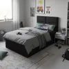 Jugendbett Polsterbett - 80x180 cm - Schwarz - mit Produktbild-Vorschau 3