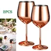 Verre à vin en acier inoxydable Ensemble de 2 verres Voir les images du produit 6
