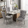 Set van 2 fluweleetstoelen voor de eetkamer, met een hoge Productafbeelding-voorbeeld 6