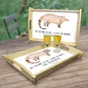 Mr. & Mrs. Panda Tablett Nasenbaer - Weiß - Geschenk, Produktbild-Vorschau 2