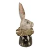 Clayre & Eef Figur Kaninchen 23 cm Weiß Goldfarbig Produktbild-Vorschau 4