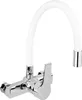 Küchenarmatur, Wandarmatur flexible, weiß, Wasserhahn, Produktbild-Vorschau 1