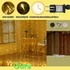 3x3M Lichtervorhang Innen Deko Weihnachten LED Lichterkette Produktbild-Vorschau 4