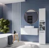 Armoire de salle de bain haute avec étagères MARGO – blanc Voir les images du produit 13