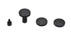 Four black fountain pump nozzles of different sizes are arranged on a white background. Náhľad obrázku produktu