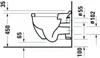 Duravit Duravit Wand-WC STARCK 3 COMFORT ti 360x545mm Produktbild-Vorschau 1