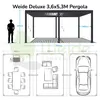 Weide E-Deluxe | elektrische Pergola mit LED | Voll Produktbild-Vorschau 5