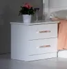 Schlafzimmer-Set Amber 6-Teilig in Weiß Hochglanz 160 x 200 Produktbild-Vorschau 4