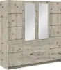 Furniture24 Kleiderschrank Bali D4 Schrank 196x200x58 cm 4 Produktbild-Vorschau 1