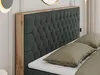 Boxspring s dřevěným dekorem a prošívaným čelem AMORE s Náhled obrázku produktu 3
