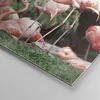 Bilder auf glas - Einteilig - Palmen Herde Flamingos - Produktbild-Vorschau 5