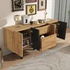 Flieks Sideboard Küchenschrank, TV-Schrank mit Stauraum für Produktbild-Vorschau 2