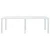 vidaXL Table de jardin blanche 220x90x72 cm plastique Voir les images du produit 1