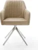 DELIFE Esszimmerstuhl Greg-Flex Mikrofaser Beige Vintage Produktbild-Vorschau 2