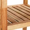 Scaffale da bagno Relaxdays, noce, 3 ripiani, A x L x P: 81 Anteprima dell’immagine prodotto 6
