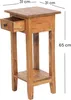 TELEFONTISCH "DRAWER 65" | Mahagón, 65x31x31 cm | Bočný Náhľad obrázku produktu 2