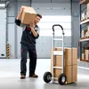 Handwagen, draagvermogen 226,9 kg, robuuste handwagen met Productafbeelding-voorbeeld 8