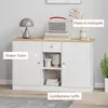 Credenza HOMCOM con cassetto, 2 ante e 2 ripiani aperti Anteprima dell’immagine prodotto 5