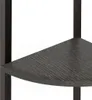 vidaXL Étagère d'angle avec 5 étagères Noir 45,5x31,5x180 Voir les images du produit 6