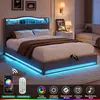 Rama łóżka Moonbite RGB LED 160 x 200 cm, aksamitna, z Podgląd zdjęcia produktu 5