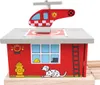 Bigjigs Holz Eisenbahnset Feuerwehrstation mit Produktbild-Vorschau 9