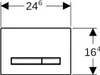 Geberit 115.672.JV.2, Spülplatte, Geberit, 246 mm, 14 mm, Produktbild-Vorschau 3
