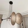 Lampa wisząca z abażurami 4 kremowe koła regulowana MOTIF Podgląd zdjęcia produktu 4