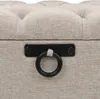 vidaXL Banc avec espace de rangement et dossier 110cm Crème Voir les images du produit 6