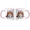 I'm Grumpy Deal With It Tasse Rosa Lustige Katze Produktbild-Vorschau 3