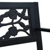 Panchina da giardino 125 cm in acciaio nero Anteprima dell’immagine prodotto 4