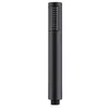 A black hand shower head with a textured spray face, shown in isolation against a white background. Produktbild-Vorschau