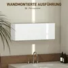 HOMCOM Badkamerkast, hangkast, wandkast met omhoogklappende Productafbeelding-voorbeeld 4