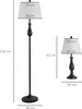 HOMCOM 3er-Lampenset 1 Stehlampe(ø38 x 158H cm) + 2 Produktbild-Vorschau 3