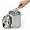 WELLHAUS Eiskübel mit Zange 1,3L aus Edelstahl Produktbild-Vorschau 4