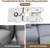 2 Stück Sektionale Sofa-Verbindung mit Schnappverschluss, Produktbild-Vorschau 4