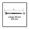 Vite di regolazione SPAX 6,0x60 mm 100 pezzi ( 161010600603 Anteprima dell’immagine prodotto 3