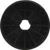 A circular black carbon filter for a range hood. Produktbild-Vorschau