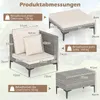 Conjunto de muebles de jardín de polirratán COSTWAY, de 5 Vista previa de la imagen del producto 3