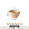 Schale set 6er Ø11,8cm Keramik Müslischale Dessertschalen Produktbild-Vorschau 2