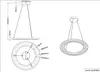 Technical drawing and perspective view of a pendant lamp with dimensions and specifications. Produktbild-Vorschau