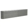 vidaXL Hochbeet Verzinkter Stahl 332x40x68 cm Grau Produktbild-Vorschau 1