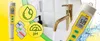 A digital pH meter with a thermometer is shown next to a bathroom sink with a golden faucet, with icons representing water drops and pH levels. Voir les images du produit