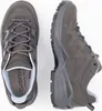 A top-down view of a pair of grey LOWA hiking shoes against a white background. Voir les images du produit