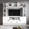 Set di pensili TV Merax con 2 armadi e 2 cassetti, moderno Anteprima dell’immagine prodotto 3