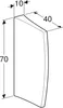 Geberit deliaca stena pre pisoár 100 x 700 x 400 mm vrátane Náhľad obrázku produktu 2