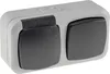 3x Feuchtraum IP44 250V 10A 16A Kombi Schalter Steckdose Produktbild-Vorschau 4